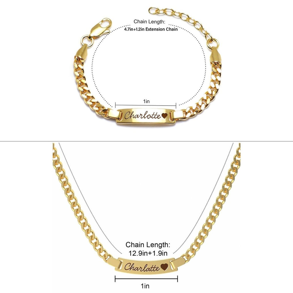 Personalized Baby Name and Birthstone Bracelet - Glaxias