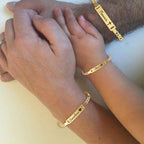 Personalized Baby Name and Birthstone Bracelet - Glaxias
