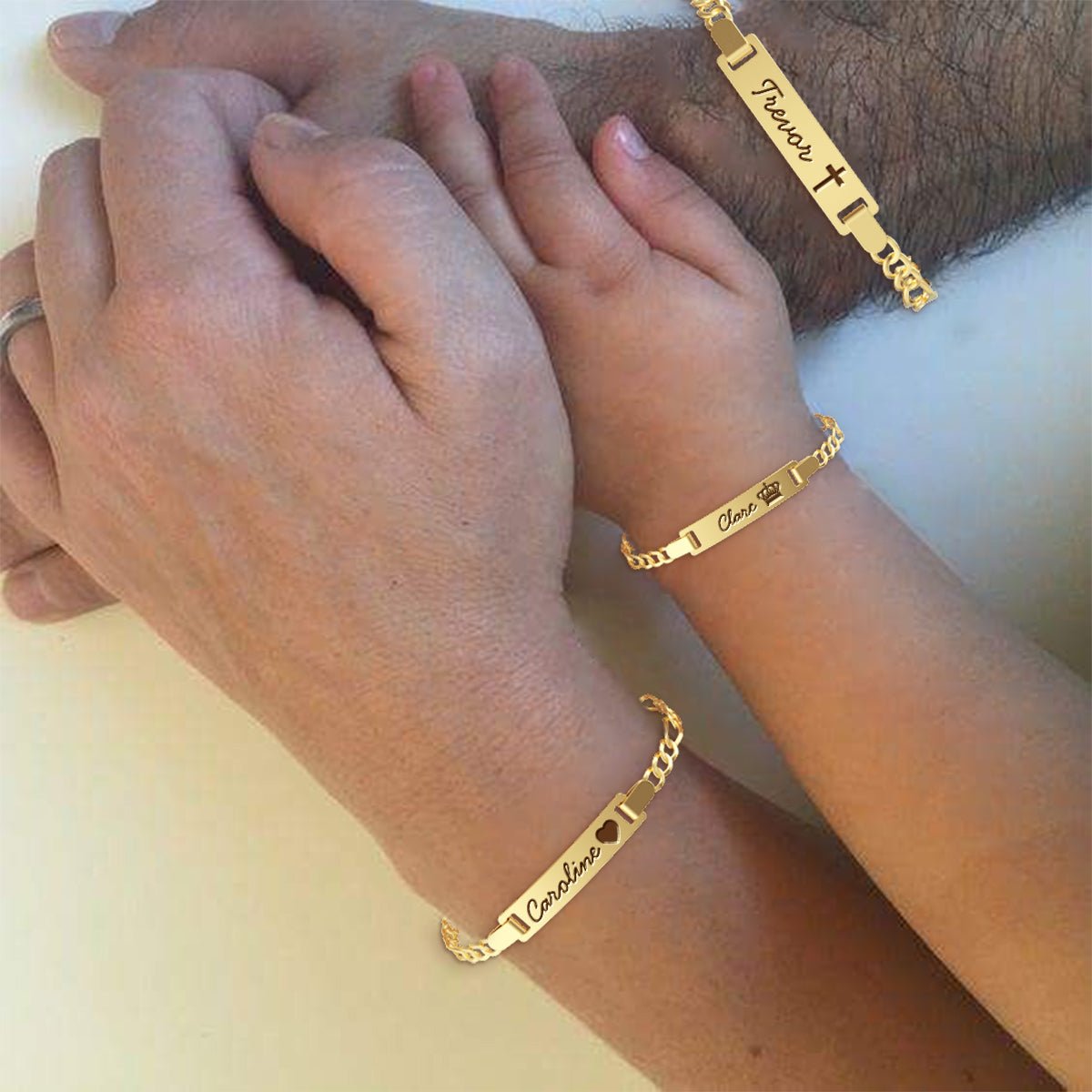 Personalized Baby Name and Birthstone Bracelet - Glaxias
