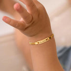 Personalized Baby Name and Birthstone Bracelet - Glaxias