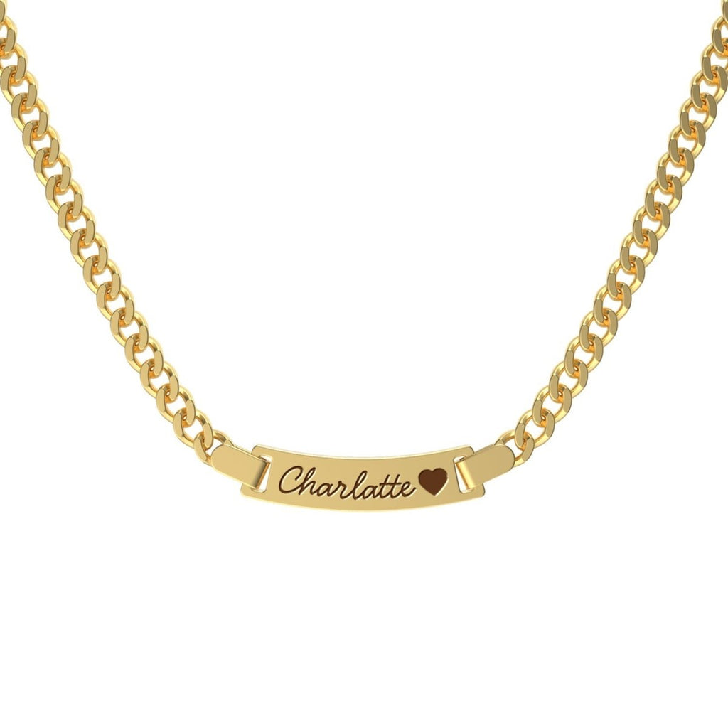 Personalized Baby Name and Birthstone Necklace - Glaxias