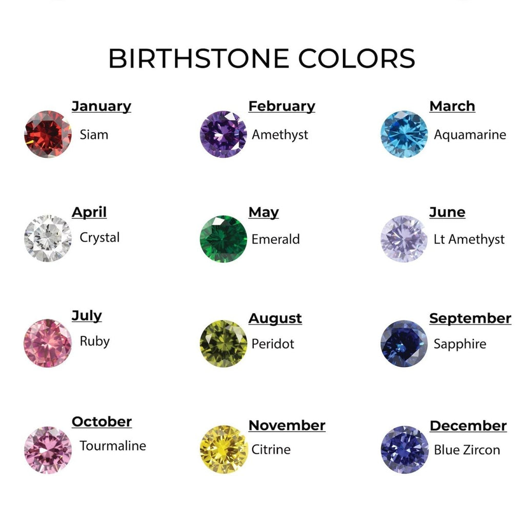 Personalized Baby Name Birthstone Bracelet and Necklace Set - Glaxias