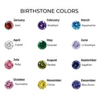 Personalized Baby Name Birthstone Bracelet and Necklace Set - Glaxias
