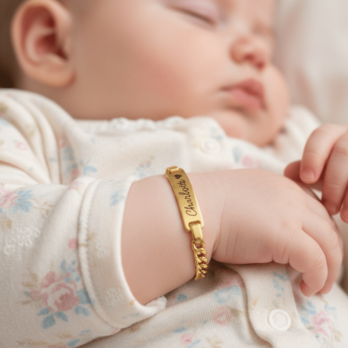 Personalized Baby Name Birthstone Bracelet and Necklace Set - Glaxias