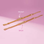 Personalized Baby Name Birthstone Bracelet and Necklace Set - Glaxias