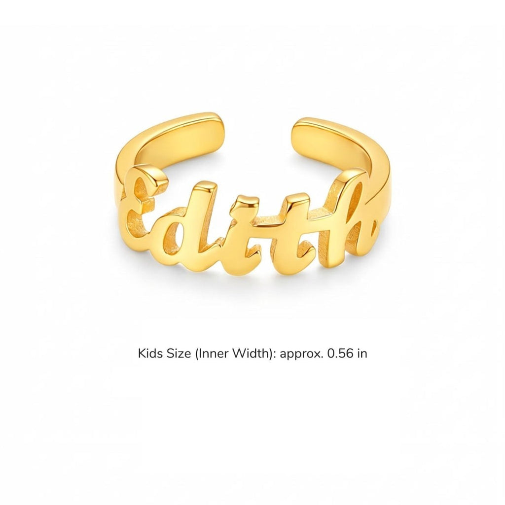 Personalized Baby Name Bracelet & Ring Set - Glaxias