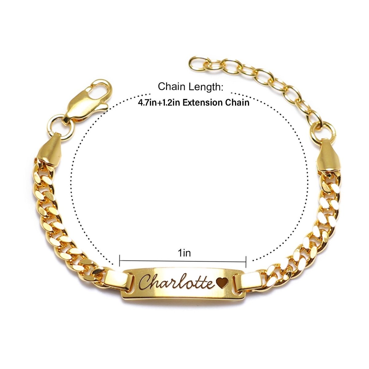 Personalized Baby Name Bracelet & Ring Set - Glaxias