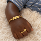 Personalized Baby Name Bracelet & Ring Set - Glaxias