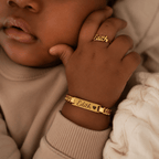 Personalized Baby Name Bracelet & Ring Set - Glaxias