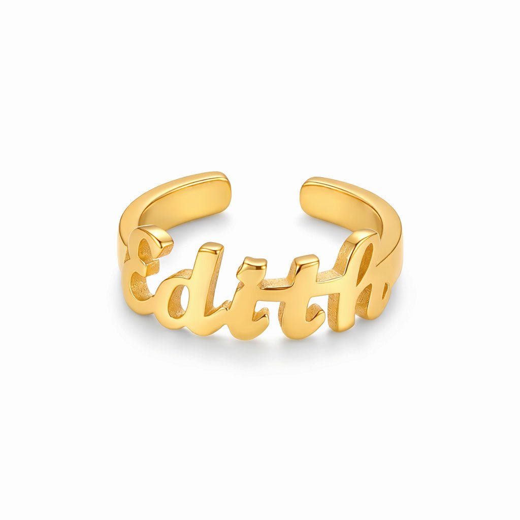 Personalized Baby Name Bracelet & Ring Set - Glaxias
