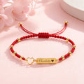Personalized Baby Name Guardian Bracelet ¨C Red String for Protection & Blessing - Glaxias