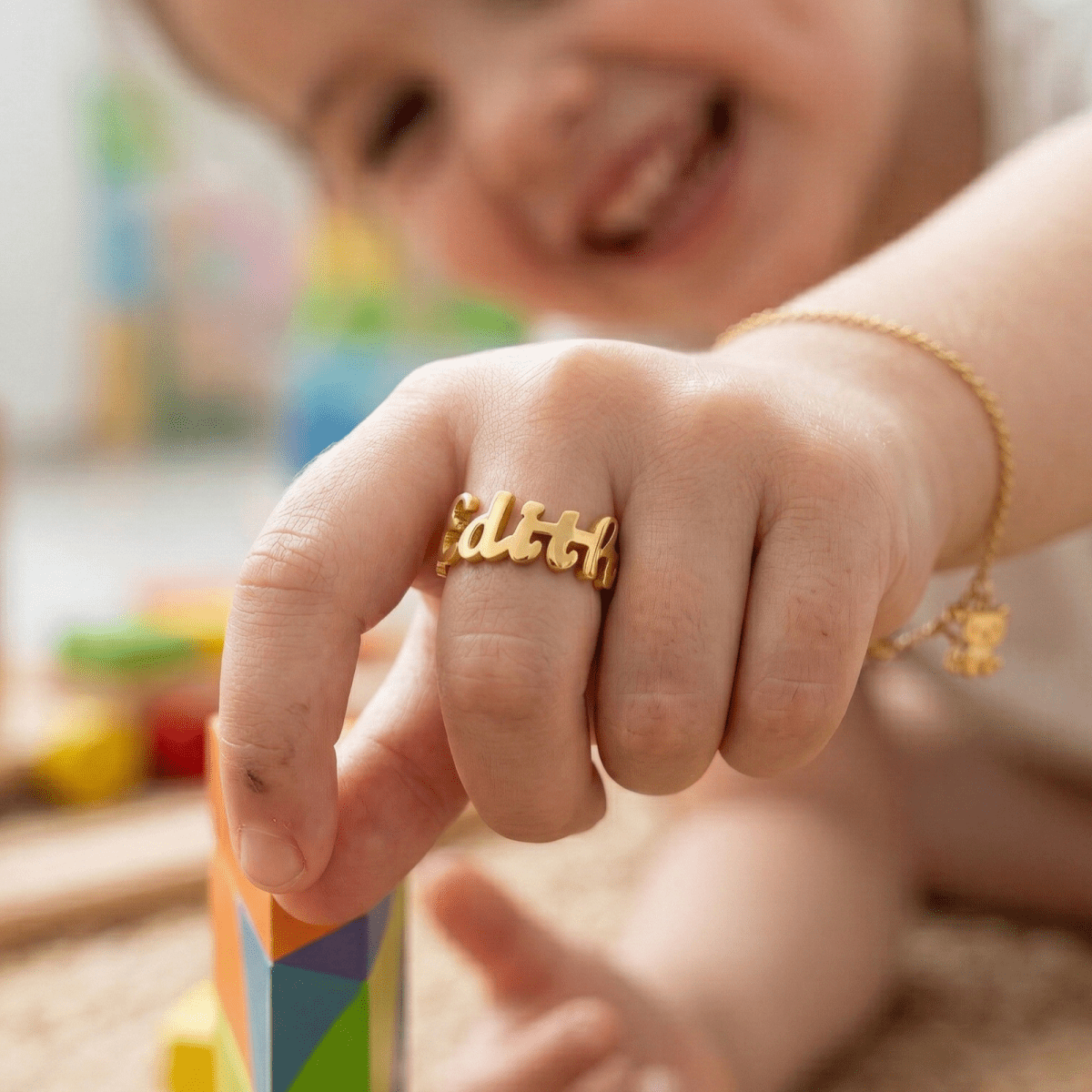 Personalized Baby Name Ring - Glaxias