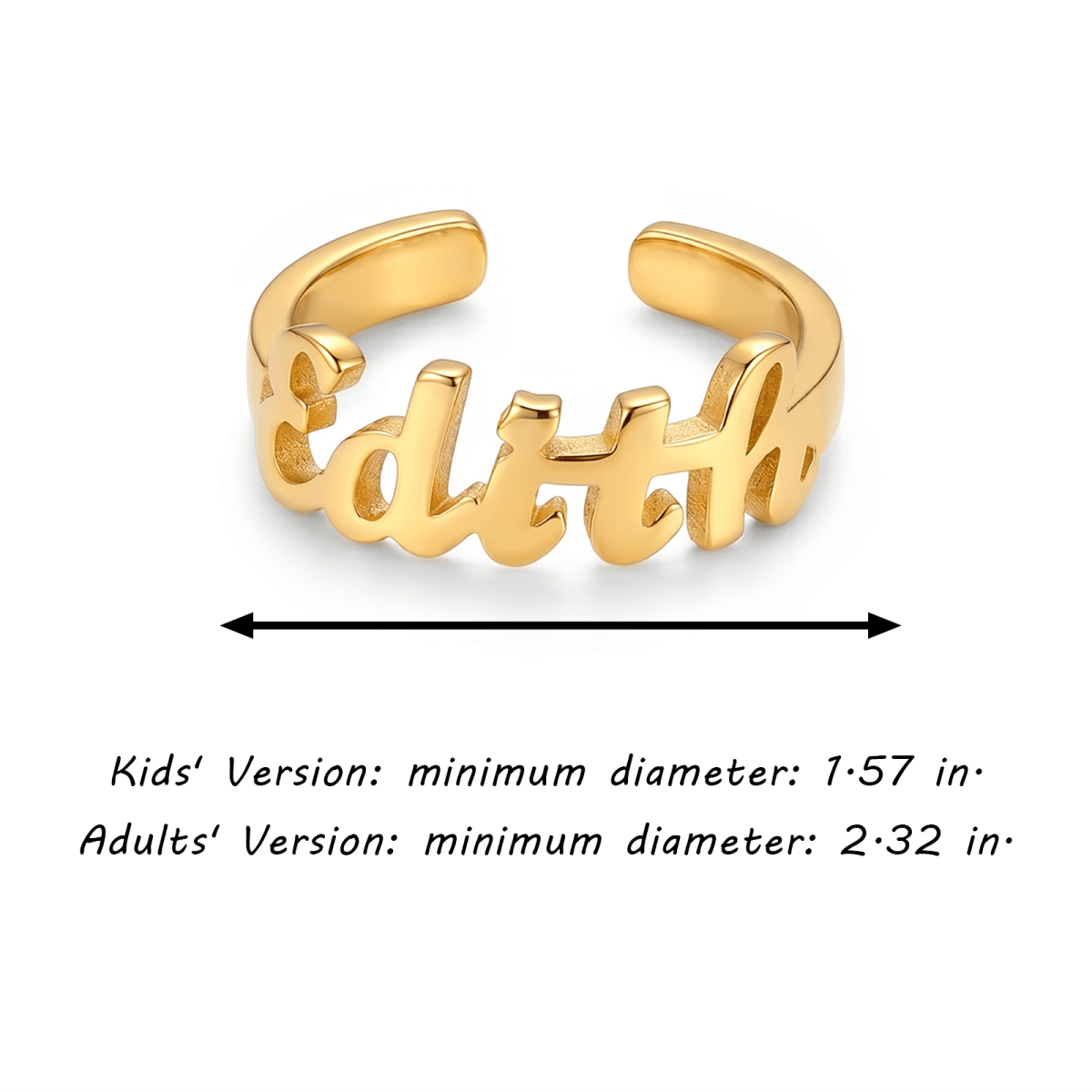 Personalized Baby Name Ring - Glaxias