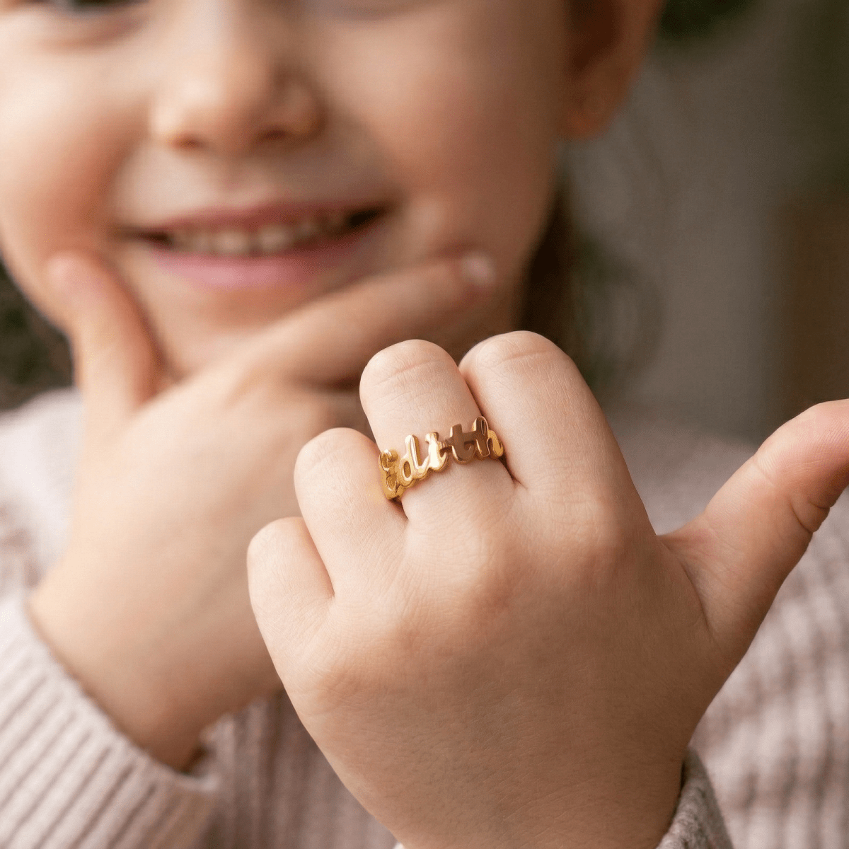 Personalized Baby Name Ring - Glaxias