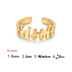 Personalized Baby Name Ring - Glaxias
