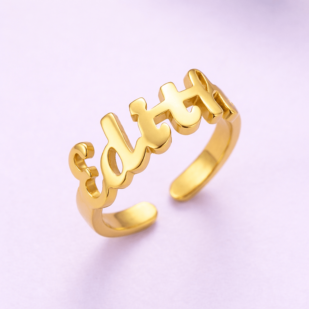 Personalized Baby Name Ring - Glaxias