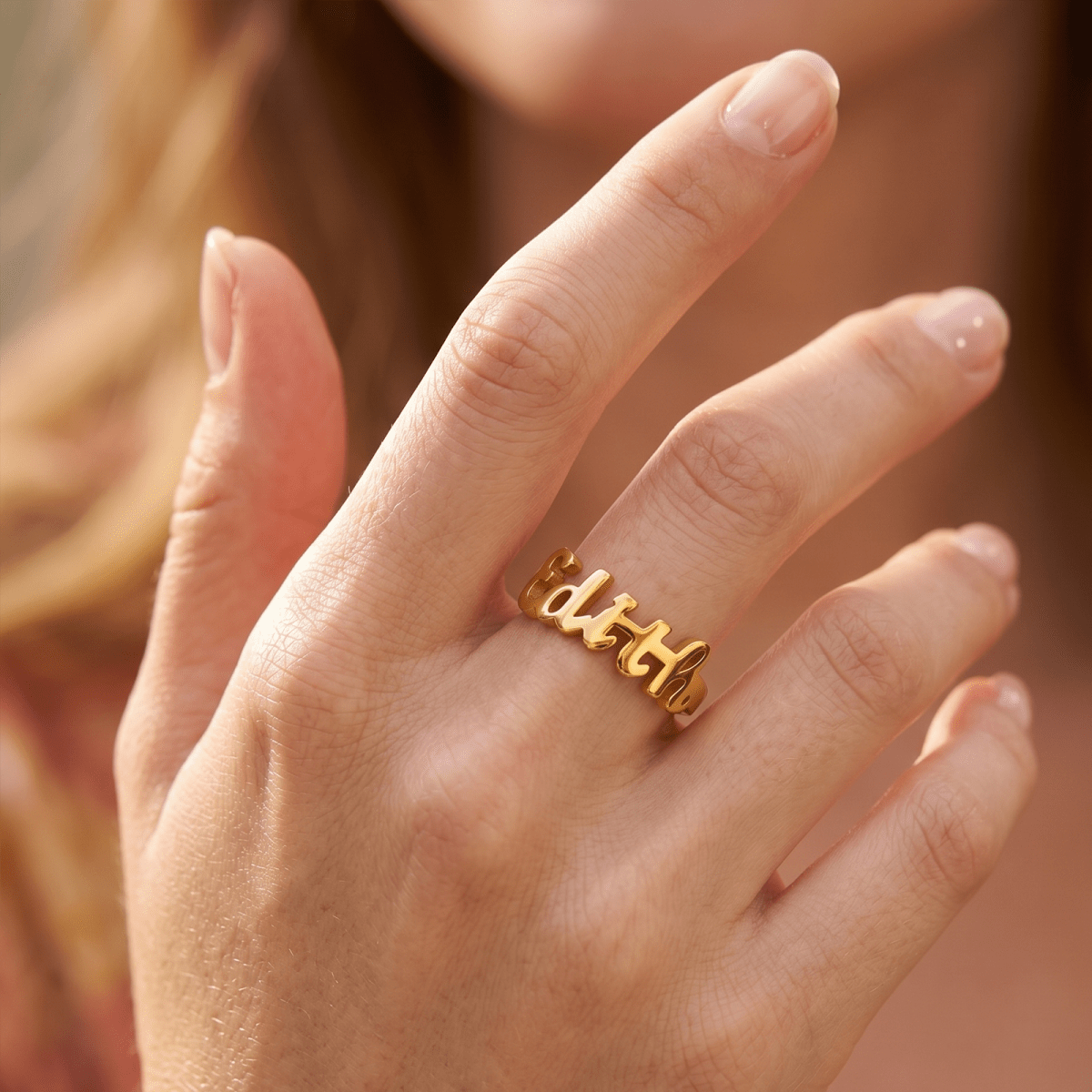 Personalized Baby Name Ring - Glaxias