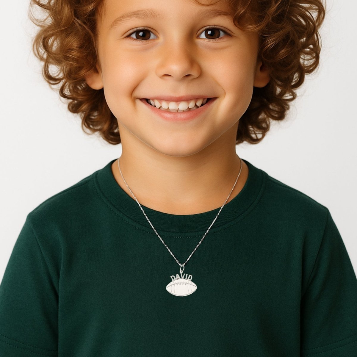 Personalized Baseball Name Boys Necklace - Glaxias