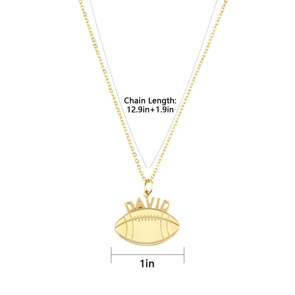 Personalized Baseball Name Boys Necklace - Glaxias