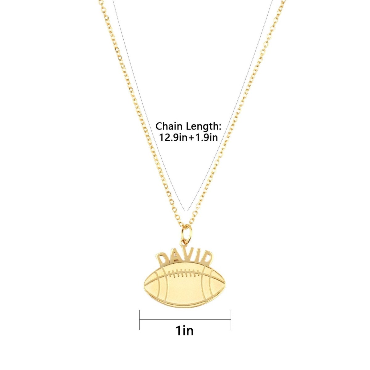 Personalized Baseball Name Boys Necklace - Glaxias