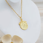 Personalized Basketball Baby Boy Name Necklace - Glaxias