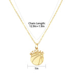 Personalized Basketball Baby Boy Name Necklace - Glaxias