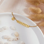 Personalized Birth Flower Family Garden Bracelet - Glaxias