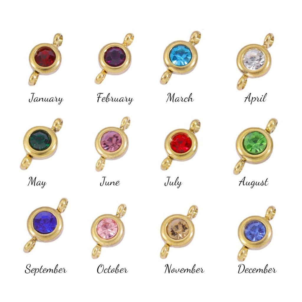 Personalized Birthstone Pearl Bear Pendant Necklace - Glaxias