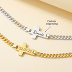 Personalized Children's Name Cross Bracelet - Glaxias