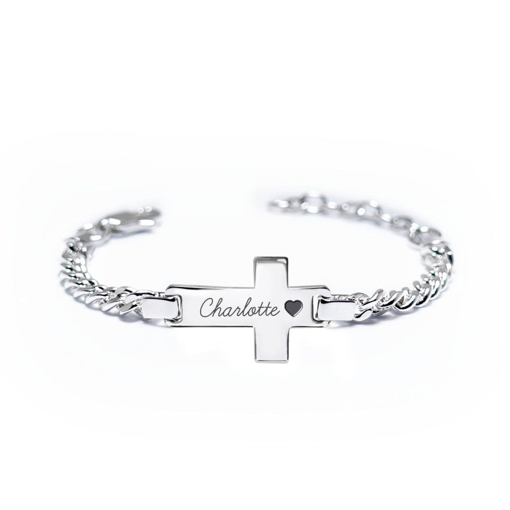 Personalized Children's Name Cross Bracelet - Glaxias