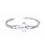 Personalized Children's Name Cross Bracelet - Glaxias