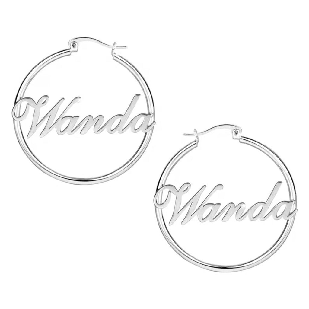 Personalized Children's Name Hoop Earrings - Glaxias