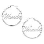 Personalized Children's Name Hoop Earrings - Glaxias