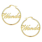 Personalized Children's Name Hoop Earrings - Glaxias