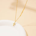 Personalized Childrens Name Necklace with a Tiny Cross - Glaxias