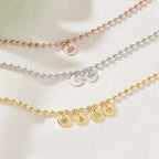 Personalized Childrens Necklace with Family Birth Flower - Glaxias