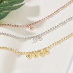Personalized Childrens Necklace with Family Birth Flower - Glaxias