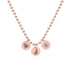 Personalized Childrens Necklace with Family Birth Flower - Glaxias