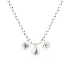 Personalized Childrens Necklace with Family Birth Flower - Glaxias