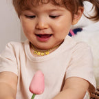 Personalized Childrens Necklace with Family Birth Flower - Glaxias