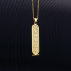 Personalized Egypt Cartouche Symbols Name Necklace - Glaxias