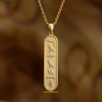Personalized Egypt Cartouche Symbols Name Necklace - Glaxias