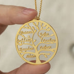 Personalized Family Tree Name Necklace - Glaxias