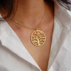 Personalized Family Tree Name Necklace - Glaxias