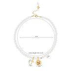 Personalized Girls Cross and Pearl Necklace with Initial - Glaxias