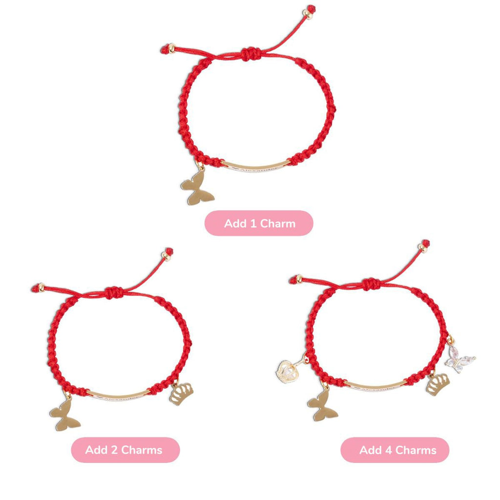 Personalized Handmade Braided Cord Child ID Bracelet - Glaxias