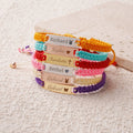 Personalized Handmade Braided Cord Child ID Bracelet - Glaxias