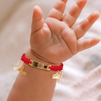 Personalized Handmade Braided Cord Child ID Bracelet - Glaxias