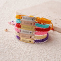 Personalized Handmade Braided Cord Child ID Bracelet - Glaxias