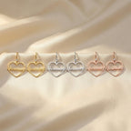 Personalized Heart Name Earrings - Glaxias